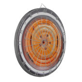 Junk Yard  Wheel, oranje zwart-wit Dartbord (Voorkant Links)