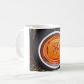 Junk Yard  Wheel, oranje zwart-wit Koffiemok (Voorkant links)