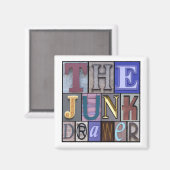junkdrawerlogo, JDLogo Magneet (Voorkant / Achterkant)