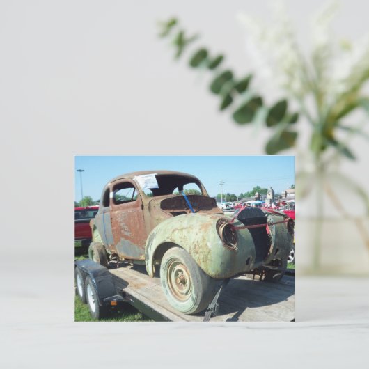 Junked Car, 1 Briefkaart (Staand voorkant)