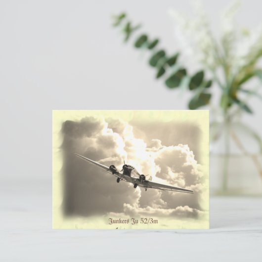 Junkers Ju 52/3 m Briefkaart (Staand voorkant)