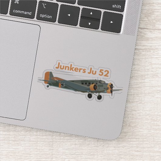Junkers Ju 52 German WW2 Airplane Sticker (Detail)