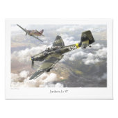 Junkers Ju 87 Foto Afdruk (Voorkant)
