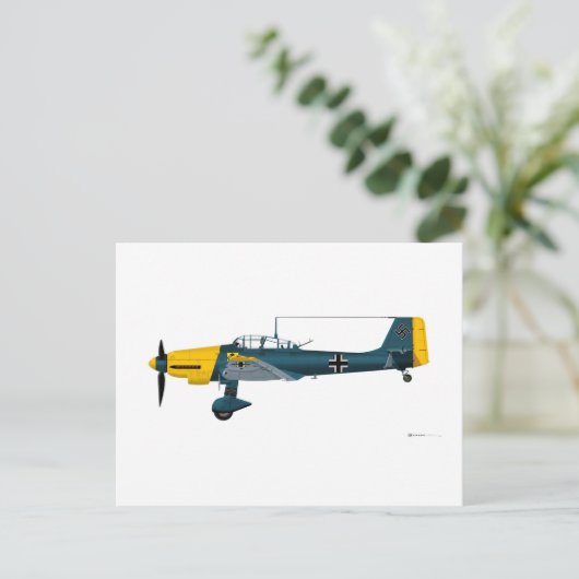 Junkers JU-87 Stuka Briefkaart (Staand voorkant)