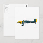 Junkers JU-87 Stuka Briefkaart (Voorkant / Achterkant)