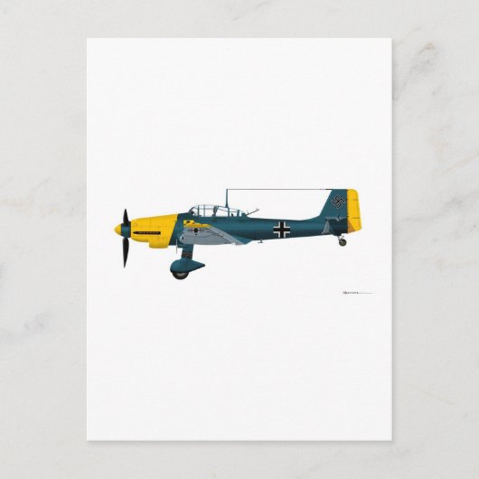 Junkers JU-87 Stuka Briefkaart (Voorkant)
