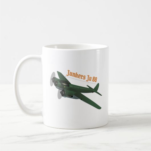 Junkers Ju 88 German WW2 Airplane Koffiemok (Links)