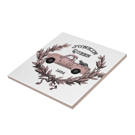  Junkin Queen truck tegel decor Tegeltje (Zijkant)