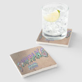 Junkman's dochter Athens, Georgia Stenen Onderzetter (Zijkant)