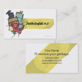 Junkologist Ph.D Visitekaartje (Voorkant / Achterkant)