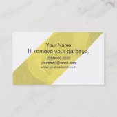 Junkologist Ph.D Visitekaartje (Achterkant)