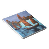 Junks in de aflopende drakenbaai notitieblok (Schuin)