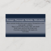 junkverwijdering junk transporteren vuilnis schoon visitekaartje (Achterkant)