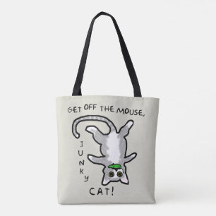 Junky Cat - Ga van de muis af! -Schoudertas Tote Bag