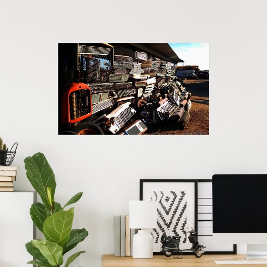 Junkyard-kunst Poster (Thuiskantoor)