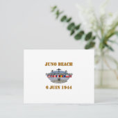 Juno Beach 1944 Briefkaart (Staand voorkant)