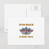 Juno Beach 1944 Briefkaart (Voorkant / Achterkant)