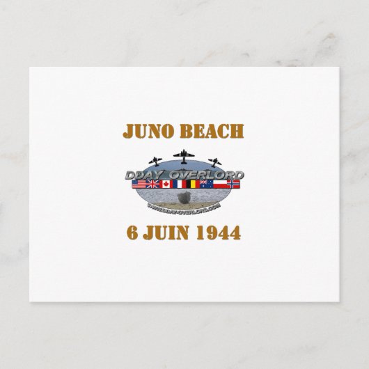 Juno Beach 1944 Briefkaart (Voorkant)