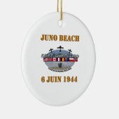 Juno Beach 1944 Keramisch Ornament (Rechts)