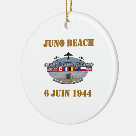 Juno Beach 1944 Keramisch Ornament (Links)