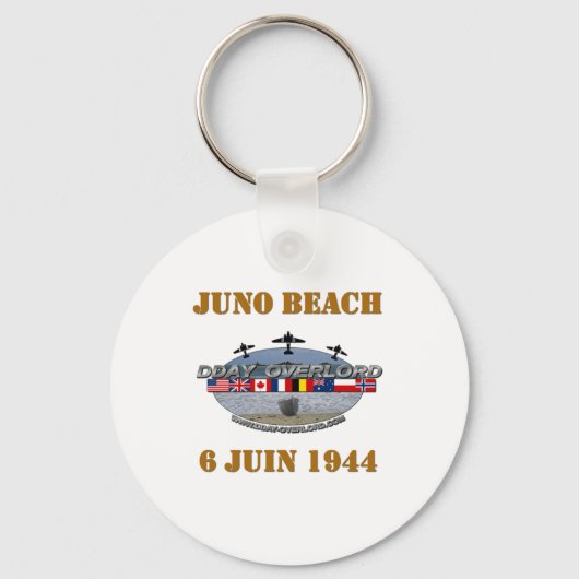 Juno Beach 1944 Sleutelhanger (Voorkant)
