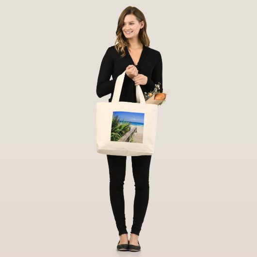 Juno Beach Florida Grote Tote Bag (Voorkant (model))