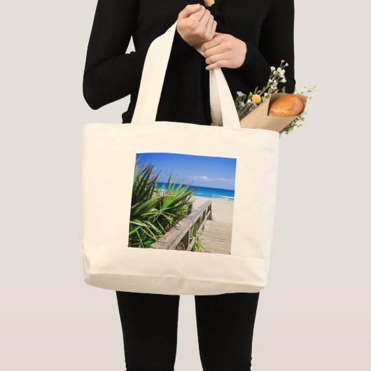 Juno Beach Florida Grote Tote Bag (Voorkant (product))