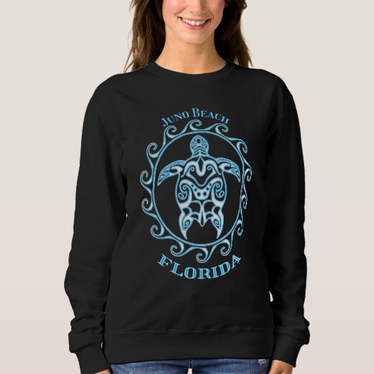 Juno Beach Florida Tribal Zee Turtle Summer Trui (Voorkant)
