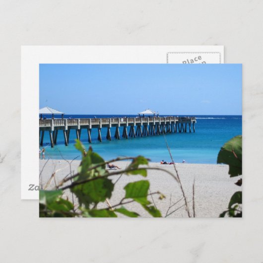 Juno Beach Pier Briefkaart (Voorkant / Achterkant)