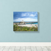 Juno Beach Pier Canvas Afdruk (Insitu (Houten vloer))