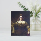 Juno door Rembrandt Harmenszoon van Rijn Briefkaart (Staand voorkant)