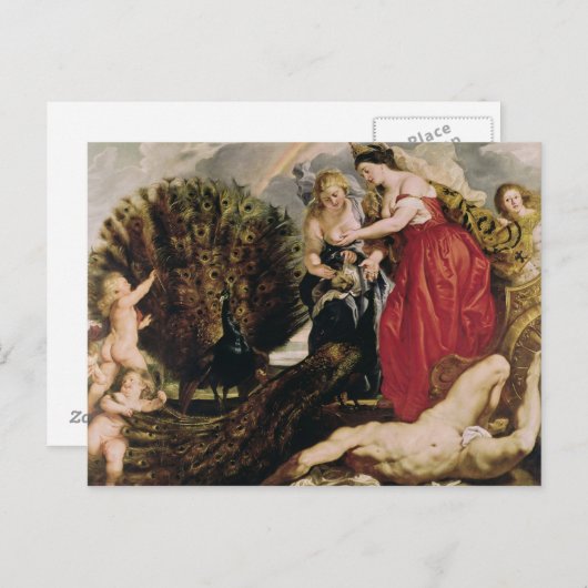 Juno en Argus, 1611 Briefkaart (Voorkant / Achterkant)