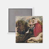 Juno en Argus, 1611 Magneet (Voorkant / Achterkant)