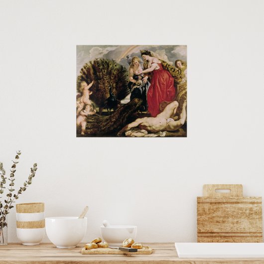 Juno en Argus, 1611 Poster (Keuken)