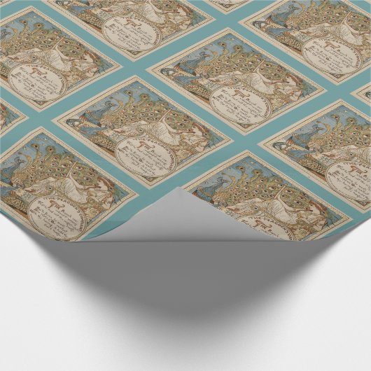 Juno en haar  vogelplukpapier cadeaupapier (Hoek)