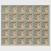 Juno en haar  vogelplukpapier cadeaupapier (Vlak)