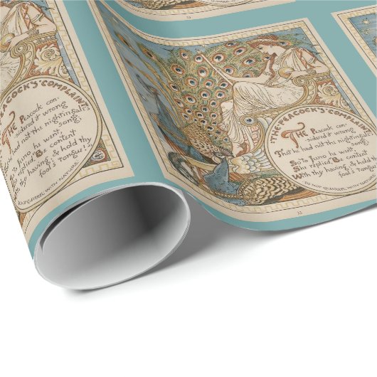 Juno en haar  vogelplukpapier cadeaupapier (Rol Hoek)