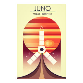Juno - Missie naar Jupiter Ruimtekunst Foto Afdruk