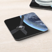 Juno ruimtevaartuig tijdens zijn Earth Flyby Bier Onderzetter (Linkerzijde)