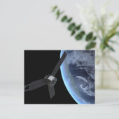 Juno ruimtevaartuig tijdens zijn Earth Flyby Briefkaart (Staand voorkant)
