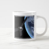 Juno ruimtevaartuig tijdens zijn Earth Flyby Grote Koffiekop (Rechts)
