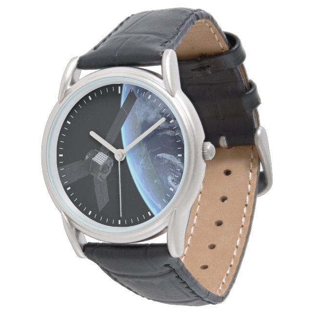 Juno ruimtevaartuig tijdens zijn Earth Flyby Horloge (Gekanteld)