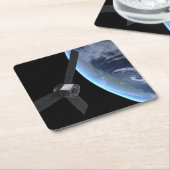 Juno ruimtevaartuig tijdens zijn Earth Flyby Kartonnen Onderzetters (Schuin)