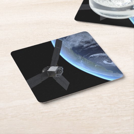 Juno ruimtevaartuig tijdens zijn Earth Flyby Kartonnen Onderzetters (Schuin)