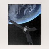 Juno ruimtevaartuig tijdens zijn Earth Flyby Legpuzzel (Verticaal)