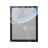 Juno ruimtevaartuig tijdens zijn Earth Flyby Notitieblok (Linkerzijde)