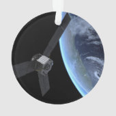 Juno ruimtevaartuig tijdens zijn Earth Flyby Ornament (achterkant)