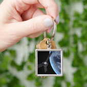 Juno ruimtevaartuig tijdens zijn Earth Flyby Sleutelhanger (Hand)