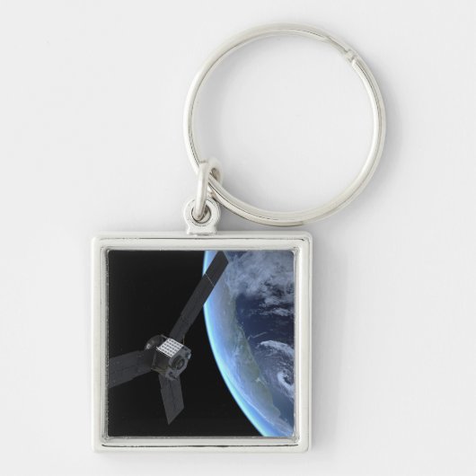 Juno ruimtevaartuig tijdens zijn Earth Flyby Sleutelhanger (Voorkant)