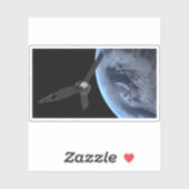 Juno ruimtevaartuig tijdens zijn Earth Flyby Sticker (Vel)